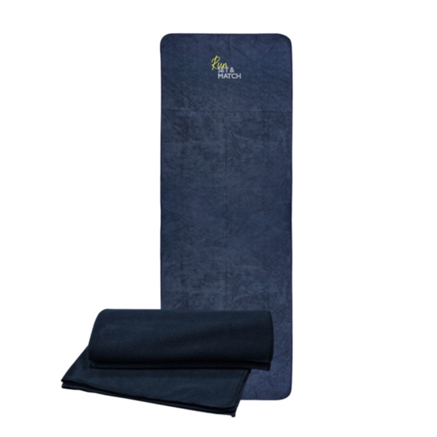 Serviette microfibre Run Set et Match BLEU MARINE