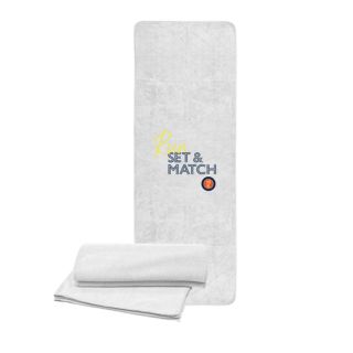 Serviette microfibre Run Set et Match BLANCHE